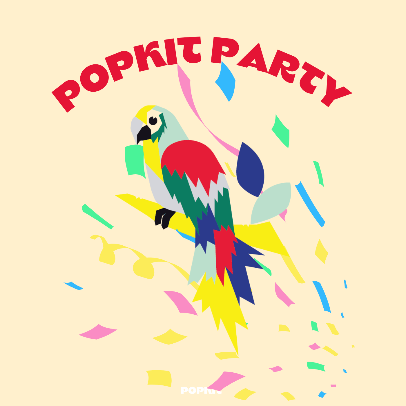Parrot Party Kit Design Studio - PEEL OFF PRINT CO