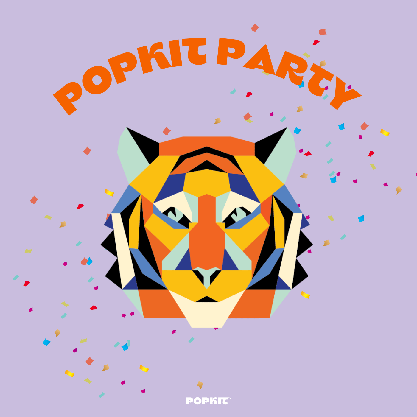 Tiger Party Kit Design Studio - PEEL OFF PRINT CO