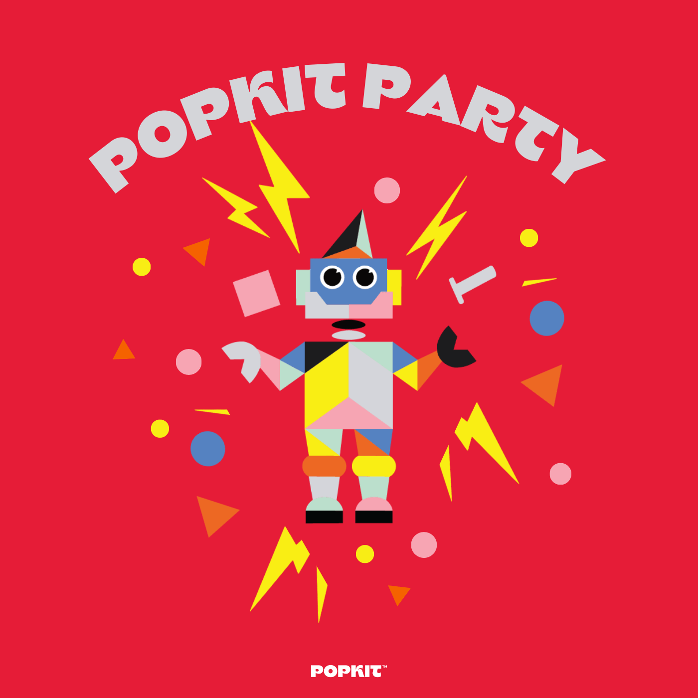 Robot Party Kit Design Studio - PEEL OFF PRINT CO